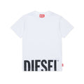 T-shirt bambino Diesel bianca in cotone | ViaMonte Shop