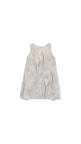 Vestito bambina Elisabetta Franchi La mia Bambina color burro in shantung | ViaMonte Shop