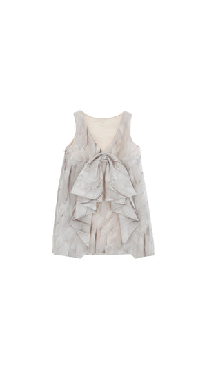 Vestito bambina Elisabetta Franchi La mia Bambina color burro in shantung | ViaMonte Shop