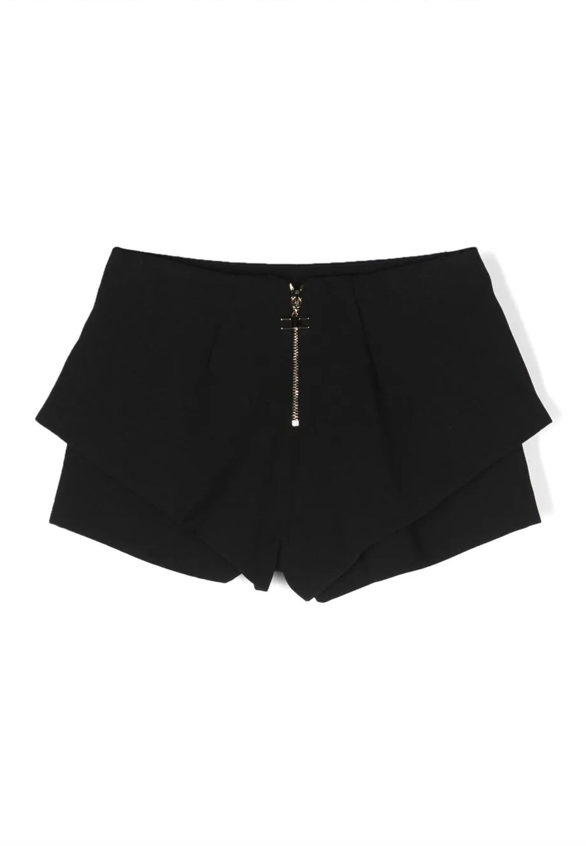 Shorts bambina Elisabetta Franchi nero in crepe