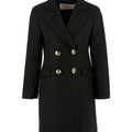 Cappotto bambina Elisabetta Franchi La Mia Bambina nero in misto viscosa | ViaMonte Shop
