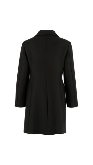 Cappotto bambina Elisabetta Franchi La Mia Bambina nero in misto viscosa | ViaMonte Shop