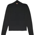 Maglia lupetto Elisabetta Franchi La Mia Bambina nero a costine