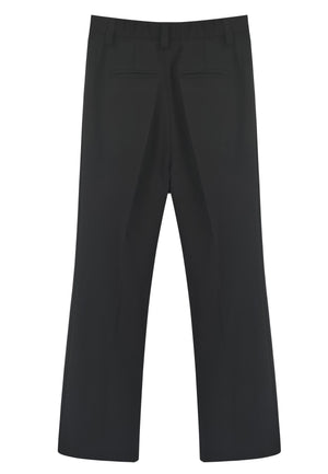 Pantalone bambina Elisabetta Franchi La Mia Bambina nero in crepe | ViaMonte Shop
