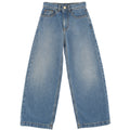 Jeans bambina baggy Elisabetta Franchi La Mia Bambina blu in denim | ViaMonte Shop