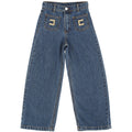 Pantalone bambina Elisabetta Franchi La mia Bambina blu in denim | ViaMonte Shop