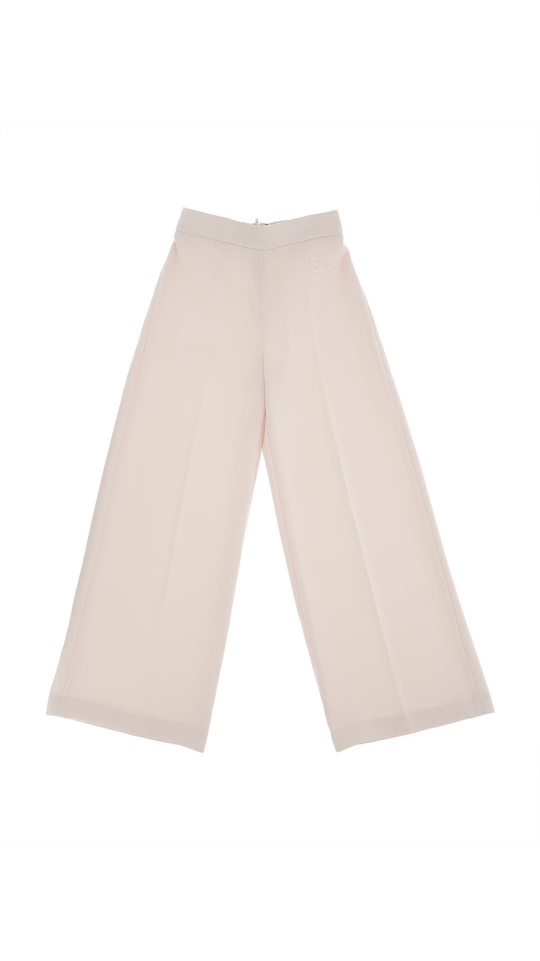 Pantalone bambina Elisabetta Franchi La Mia Bambina milk in crèpe | ViaMonte Shop