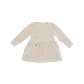 Vestito bambina Elisabetta Franchi La mia Bambina milk/honey in maglia