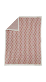 Coperta in maglia per neonata Elisabetta Franchi La Mia Bambina rose gold/avorio in misto cashmere