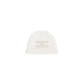 Cappello neonata Elisabetta Franchi La Mia Bambina avorio/oro in felpa di cotone