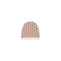 Cappello neonata Elisabetta Franchi La Mia Bambina avorio/rosa in misto cashmere