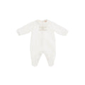 Tutina neonata Elisabetta Franchi La Mia Bambina avorio/oro in felpa di cotone