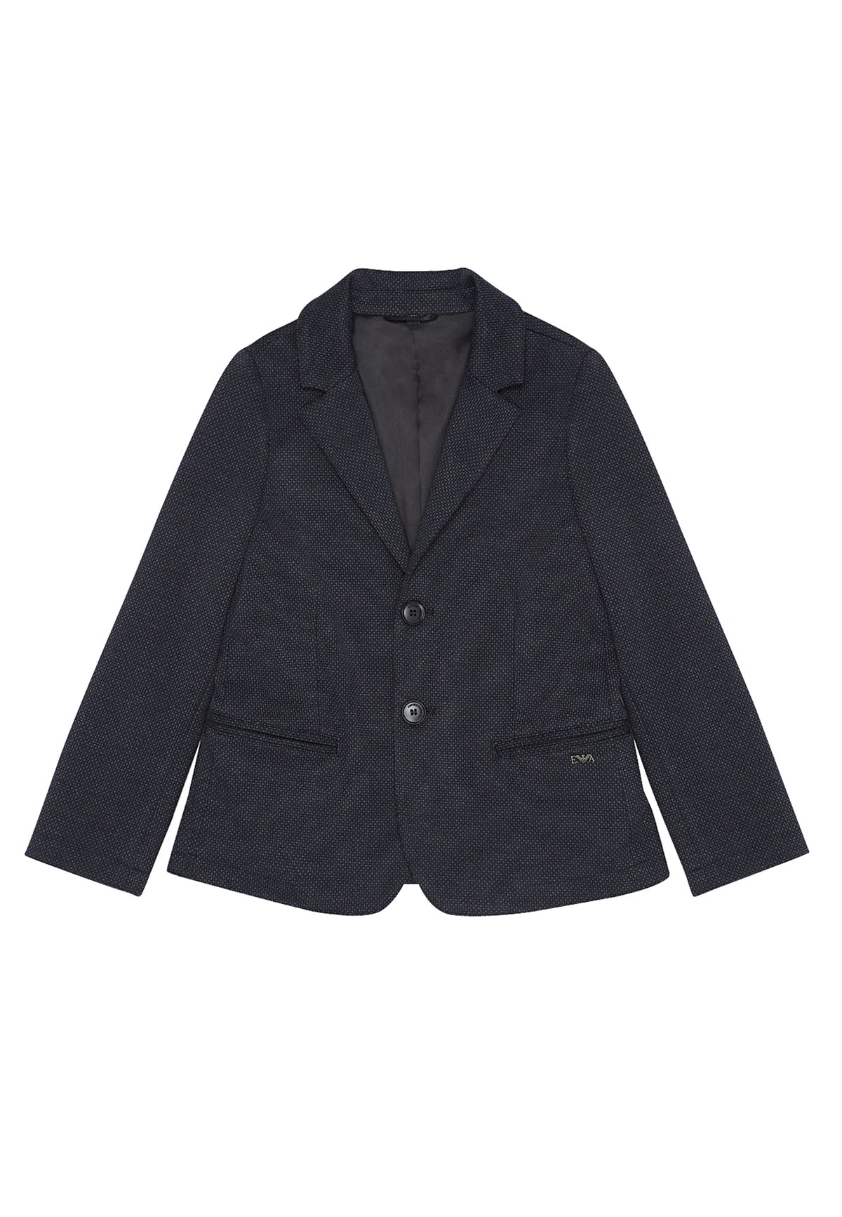 Giacca bambino Emporio Armani blu navy in misto viscosa | ViaMonte Shop