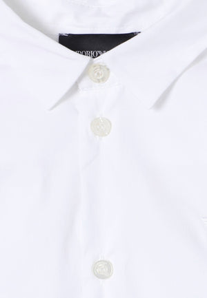 Camicia bambino Emporio Armani bianca in cotone | ViaMonte Shop