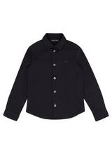 Camicia bambino Emporio Armani blu navy in cotone | ViaMonte Shop