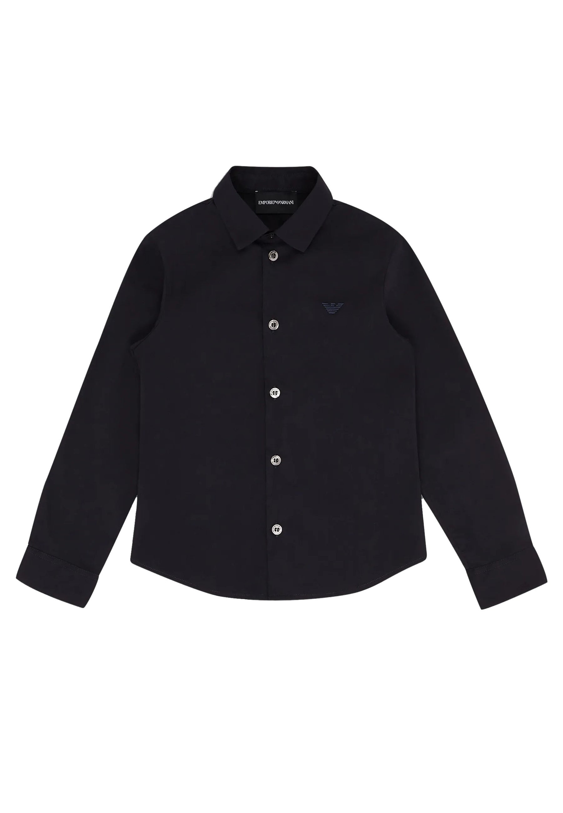 Camicia bambino Emporio Armani blu navy in cotone | ViaMonte Shop