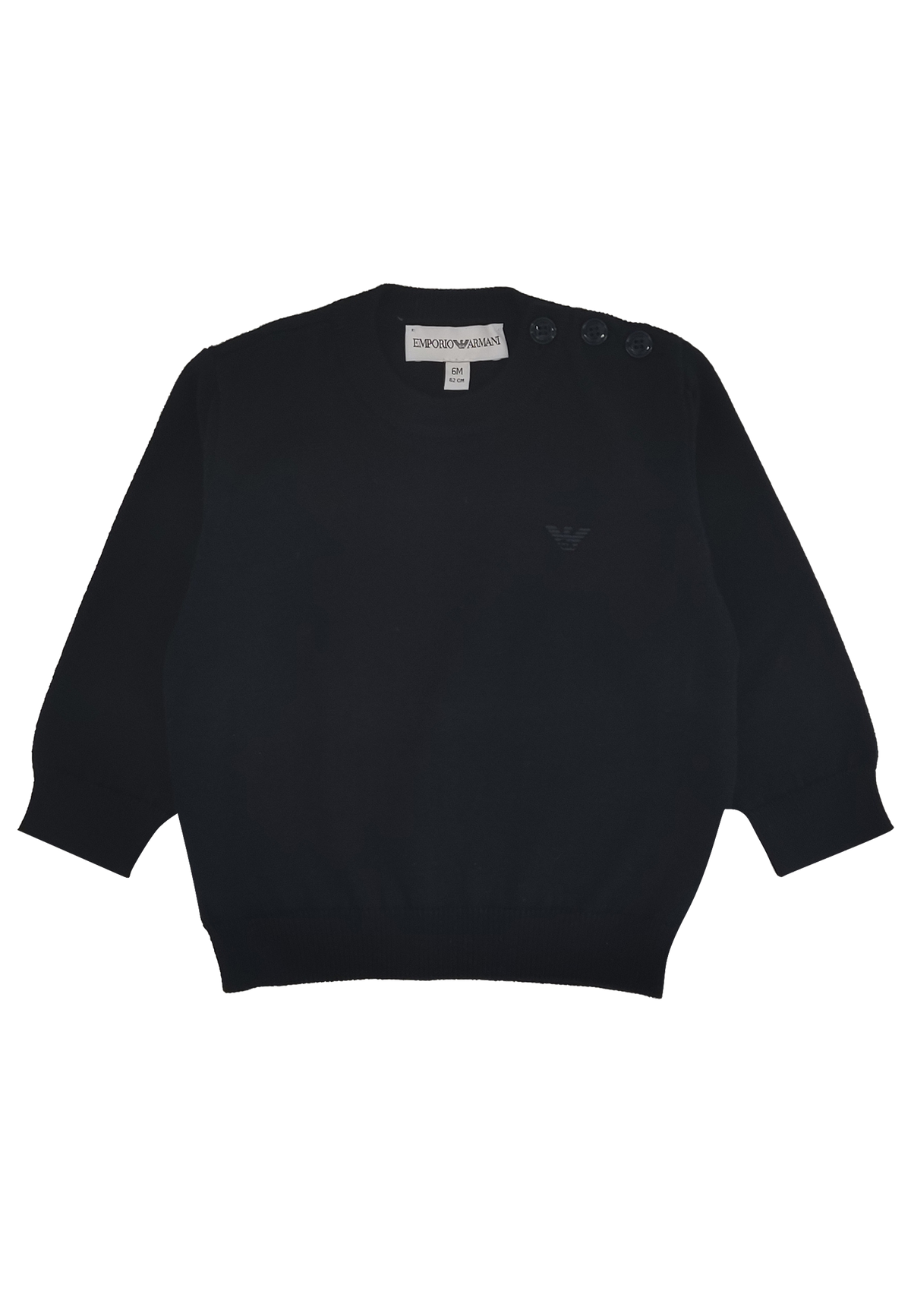 Maglia neonato Emporio Armani blu in misto lana | ViaMonte Shop