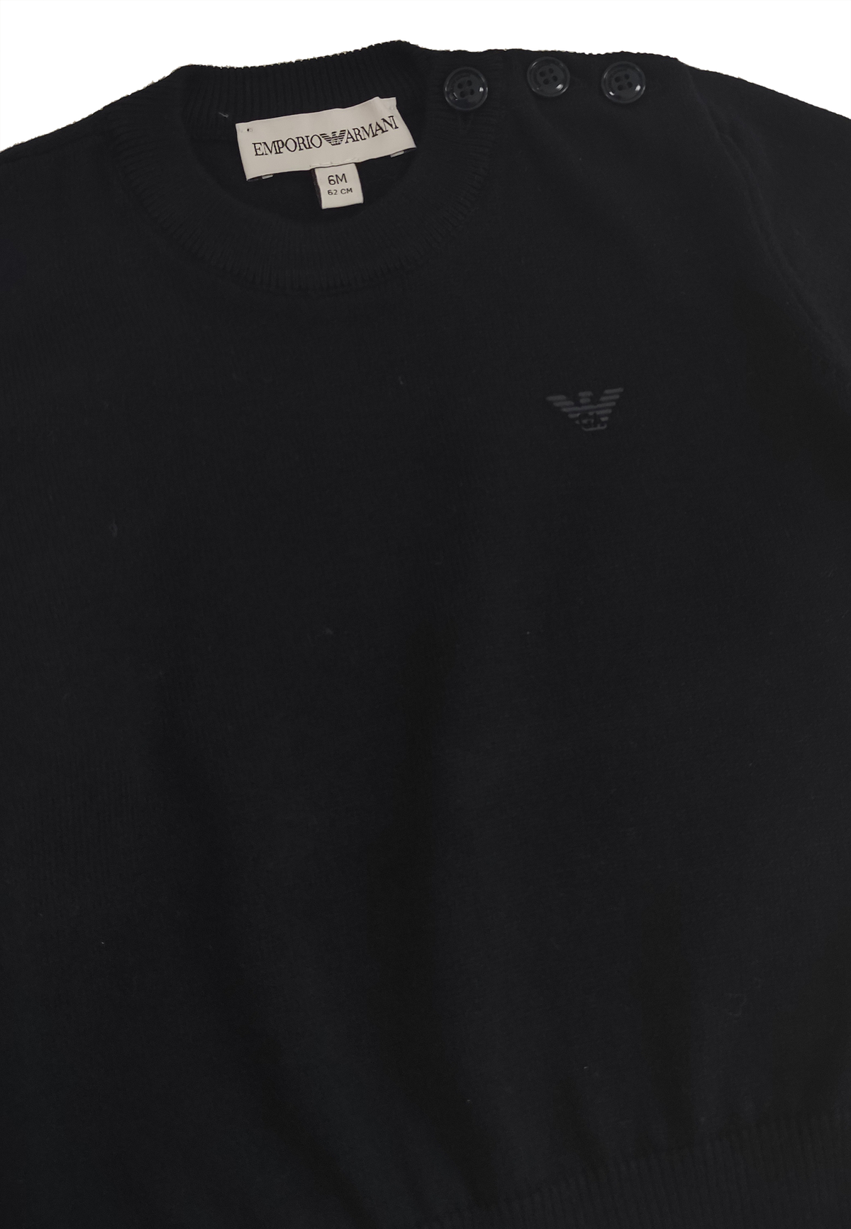 Maglia neonato Emporio Armani blu in misto lana | ViaMonte Shop