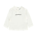 T-shirt neonato Emporio Armani bianca in cotone | ViaMonte Shop