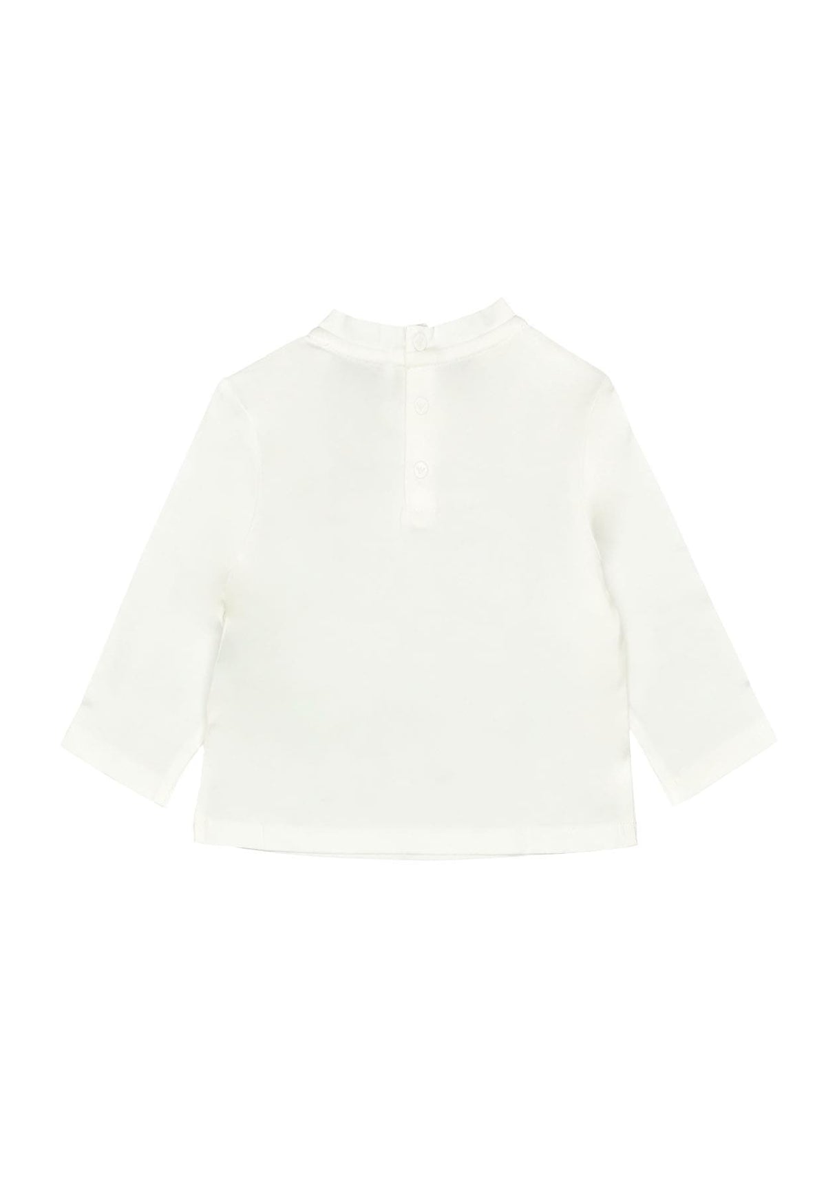 T-shirt neonato Emporio Armani bianca in cotone | ViaMonte Shop