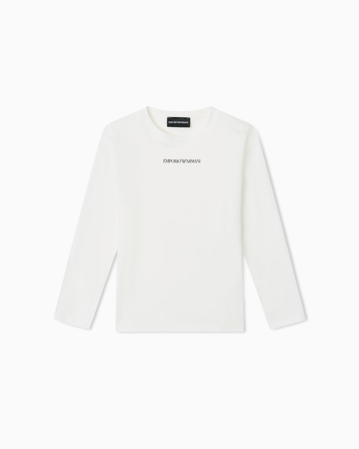 T-shirt bambino Emporio Armani panna in cotone