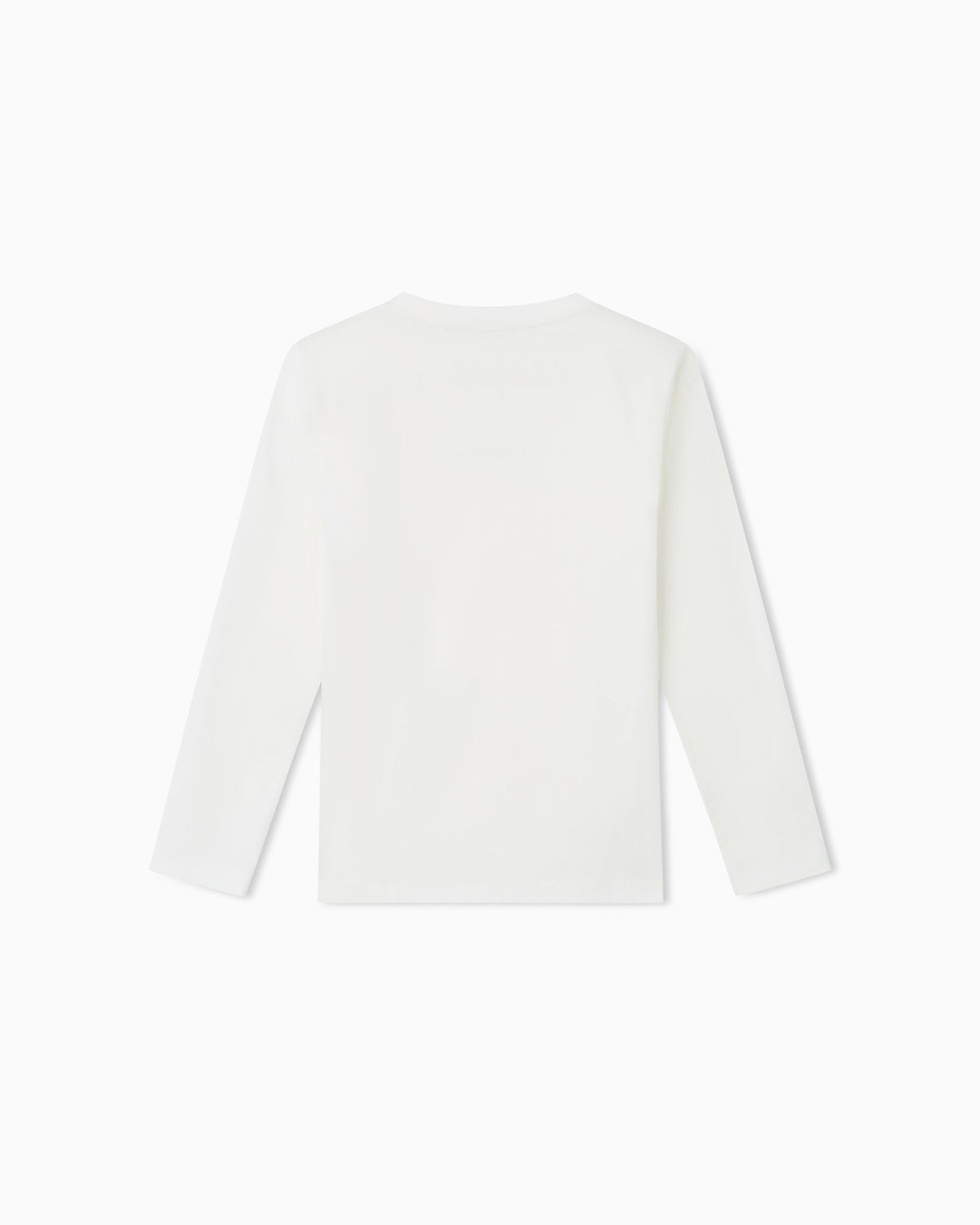 T-shirt bambino Emporio Armani panna in cotone