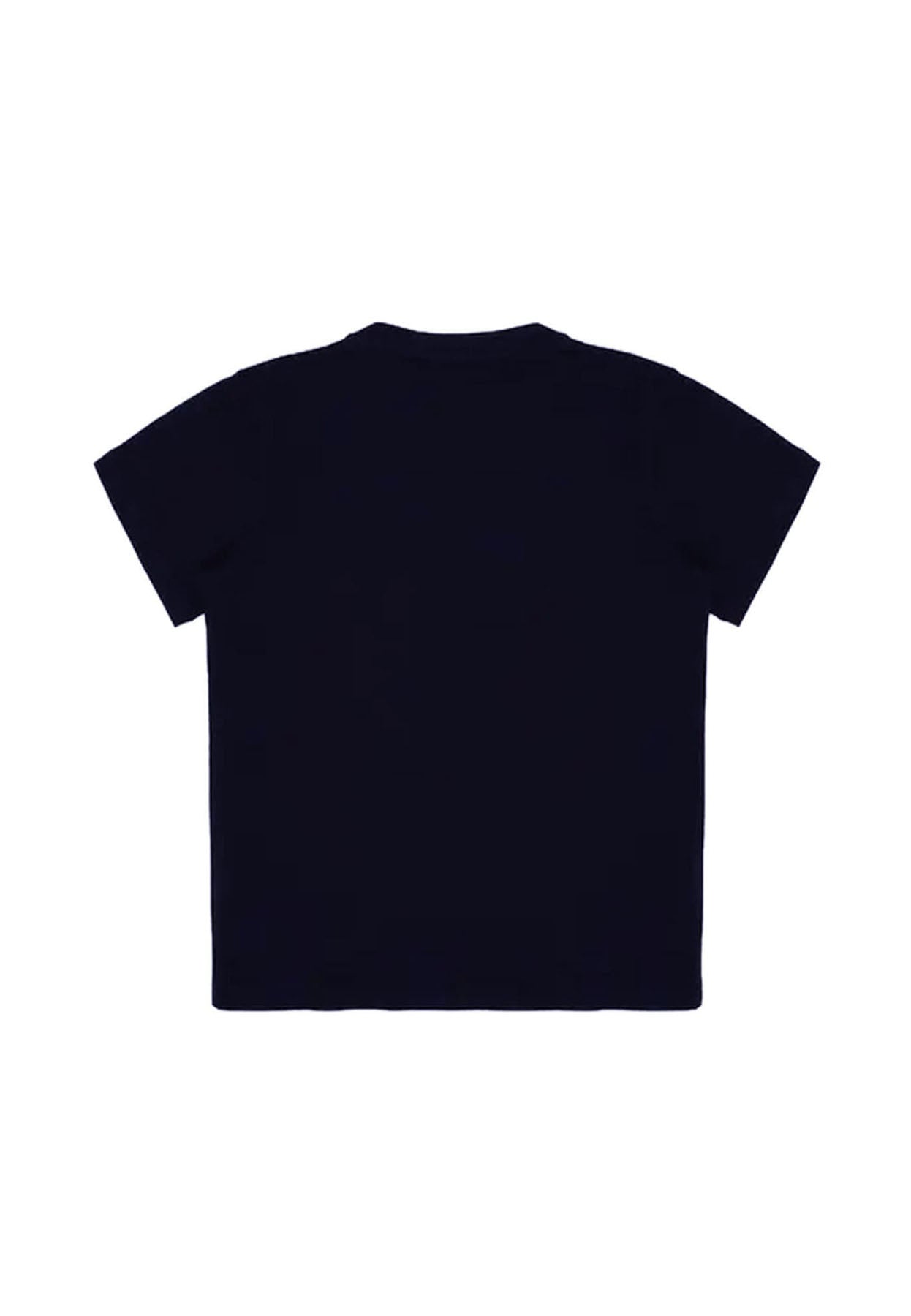 T-shirt bambino Emporio Armani blu in cotone | ViaMonte Shop