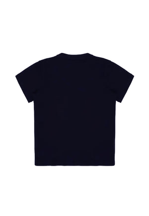 T-shirt bambino Emporio Armani blu in cotone | ViaMonte Shop