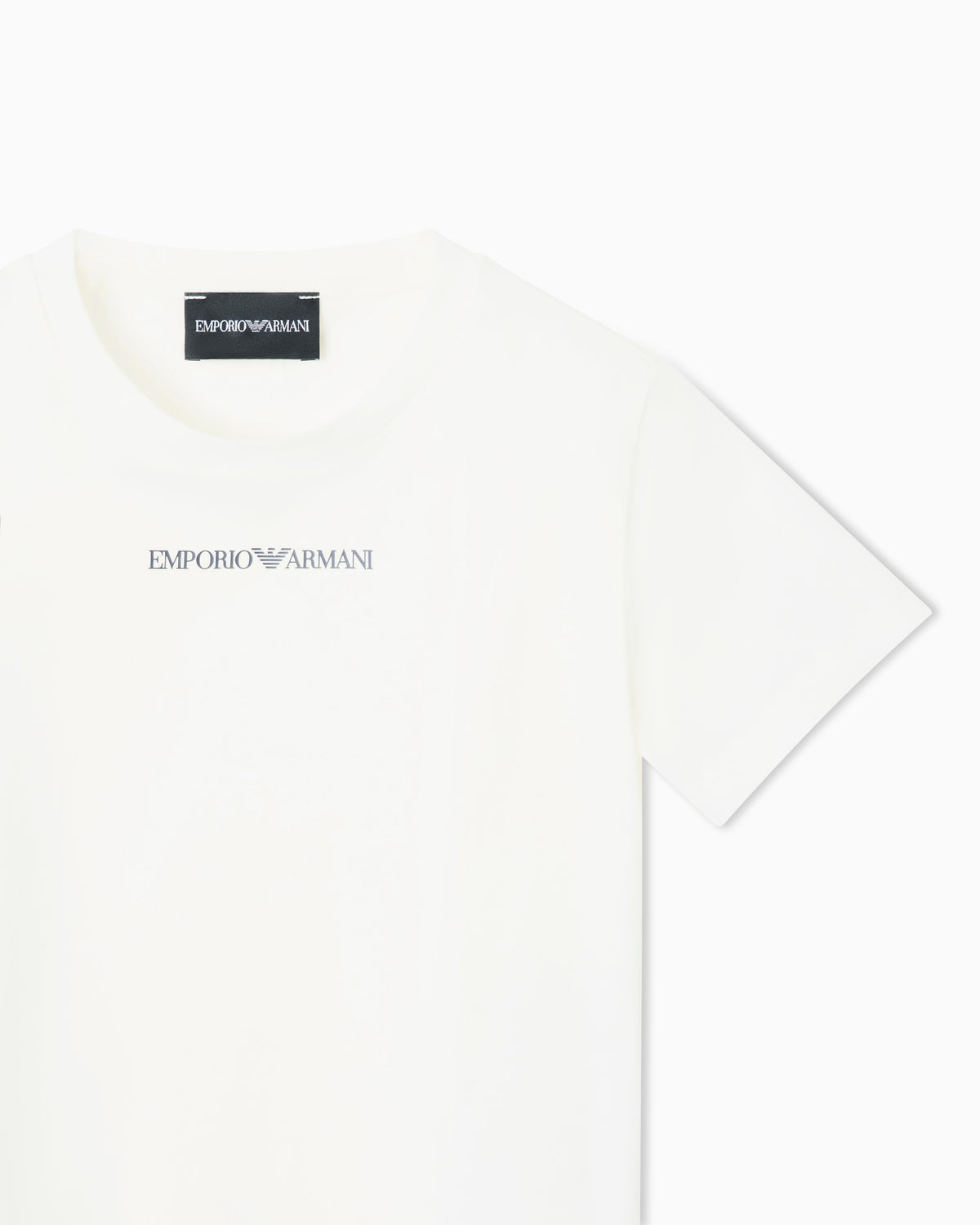 T-shirt bambino Emporio Armani panna in cotone | ViaMonte Shop