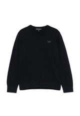 Maglia bambino Emporio Armani blu navy in cotone