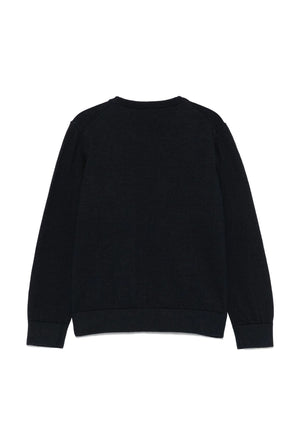Maglia bambino Emporio Armani blu navy in cotone