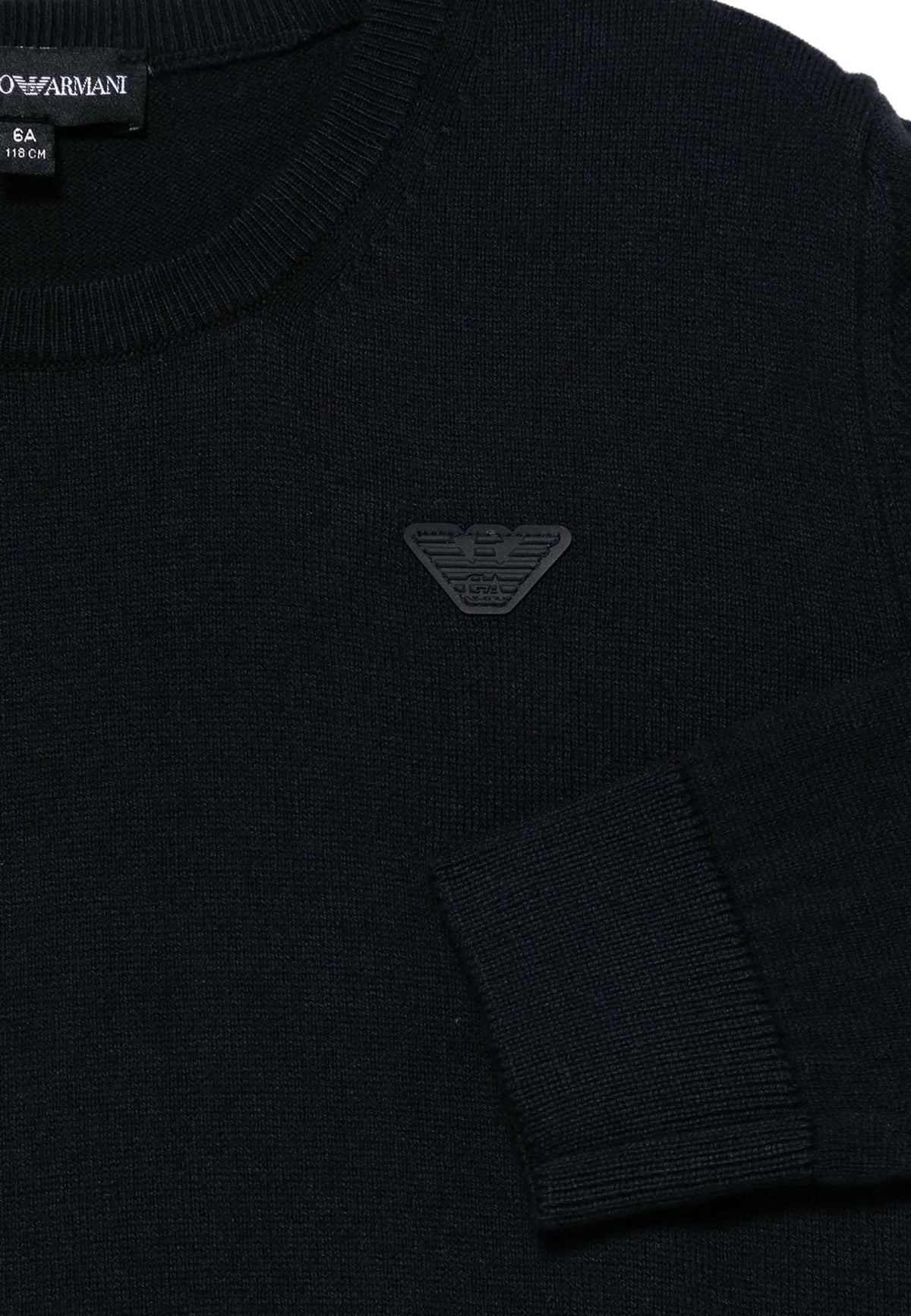 Maglia bambino Emporio Armani blu navy in cotone