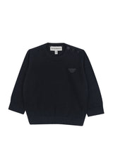 Maglia neonato Emporio Armani blu navy in cotone