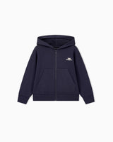 Felpa aperta bambino Emporio Armani blu in cotone