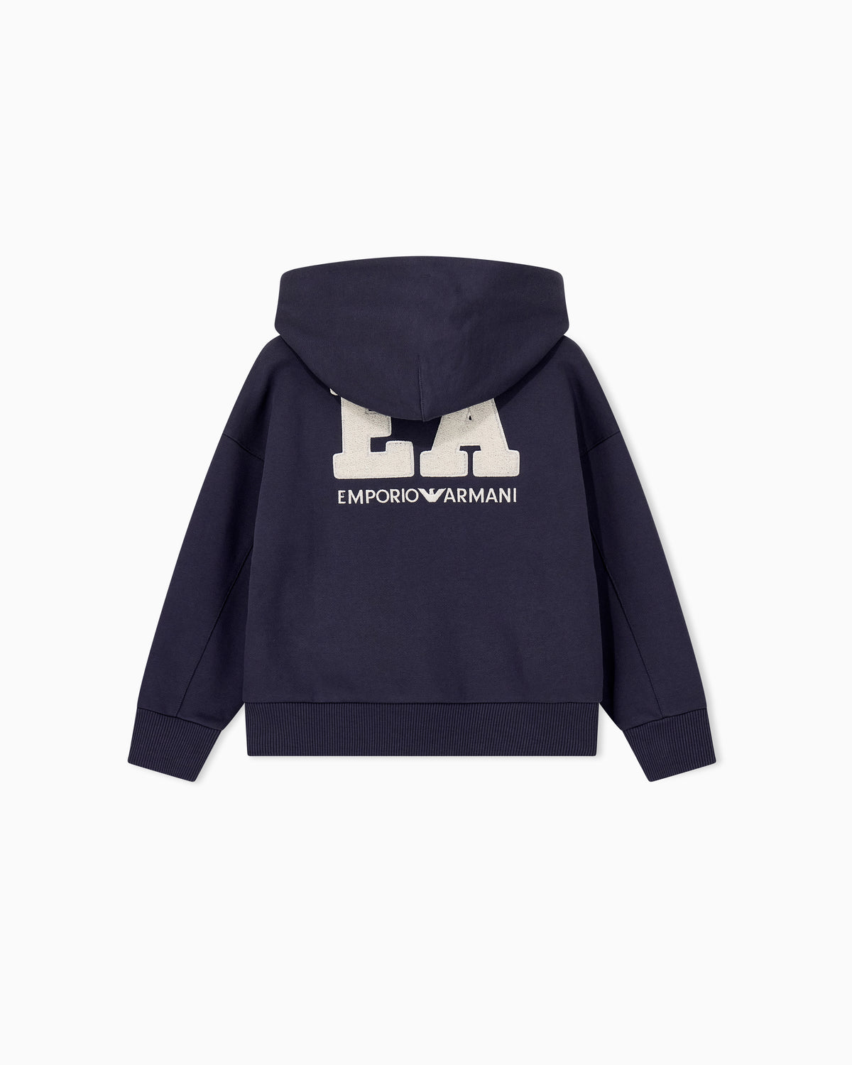 Felpa aperta bambino Emporio Armani blu in cotone