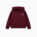 Felpa aperta bambino Emporio Armani bordeaux in cotone