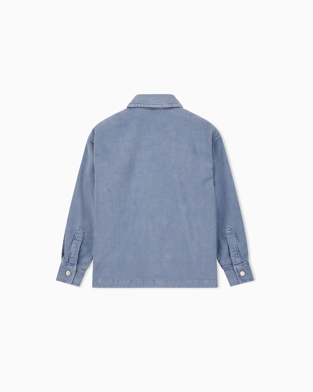 Camicia bambino Emporio Armani azzurra in velluto di cotone | ViaMonte Shop