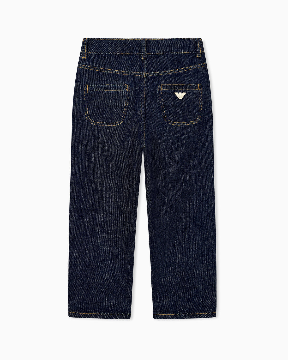 Jeans bambino Emporio Armani blu in denim di cotone