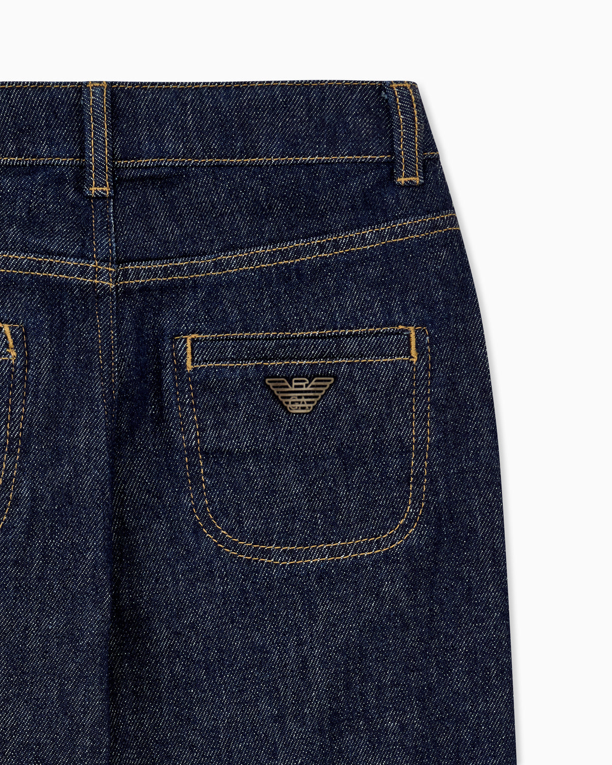 Jeans bambino Emporio Armani blu in denim di cotone