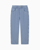 Pantalone bambino Emporio Armani azzurro in velluto di cotone