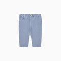 Pantalone neonato Emporio Armani azzurro in velluto