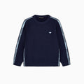 Maglia Emporio Armani bambino blu in cotone e lana