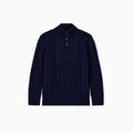 Maglia bambino Emporio Armani blu navy in misto cotone e lana