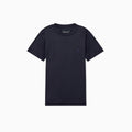 T-shirt bambino Emporio Armani blu navy in lyocell e cotone