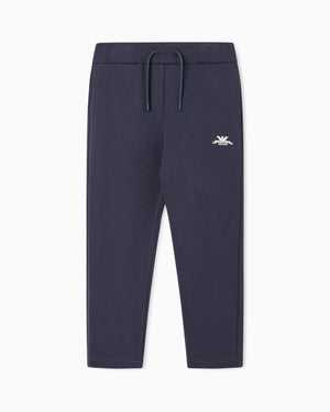 Pantalone jogging bambino Emporio Armani blu in cotone