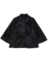 Cappa bambina Fay nera in velluto | ViaMonte Shop