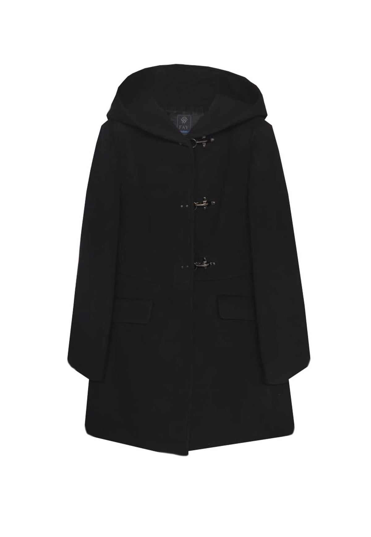 Cappotto bambina Fay nero in lana | ViaMonte Shop