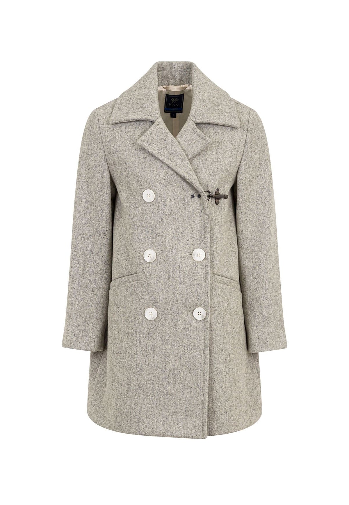 Cappotto bambina Fay grigio in lana | ViaMonte Shop