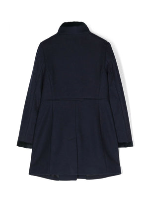 Cappotto bambina Fay blu in lana | ViaMonte Shop