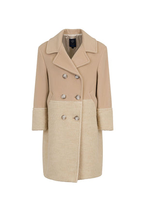 Cappotto bambina Fay beige in lana | ViaMonte Shop